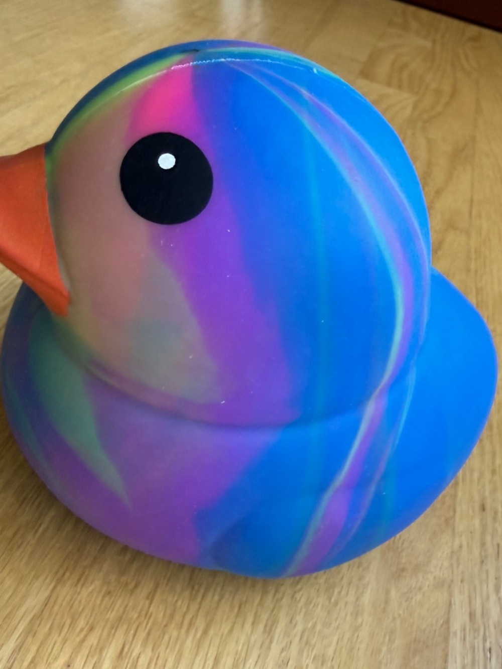 Host Pick NEW Viral Sunny Days Jumbo Squeezy Ducks - Tie Dye Blue | Squishy Toy - Picture 2 of 2